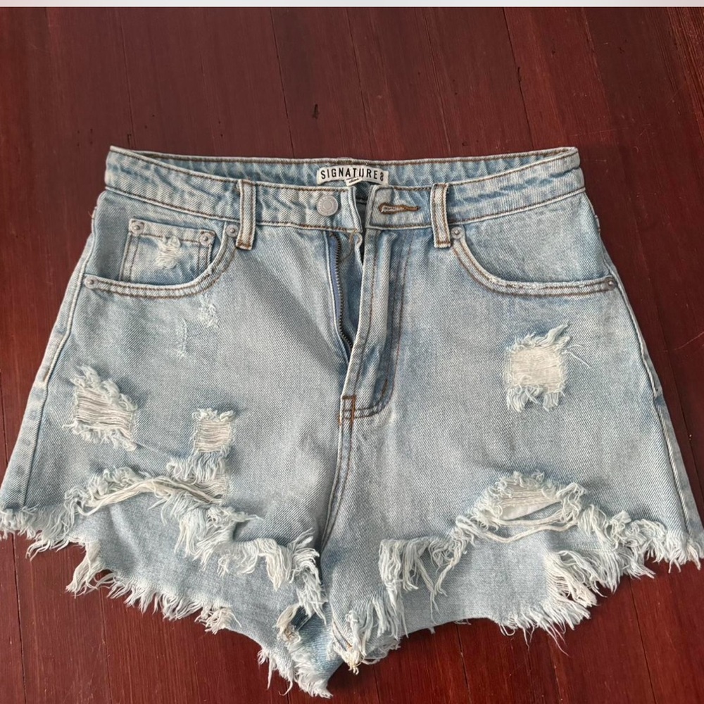 Denim shorts